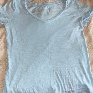 Express Light Blue Casual Tee